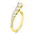 Eleganter vergoldeter Ring mit Zirkonen RI119Y