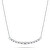 Elegante collana in argento con zirconi trasparenti NCL159W