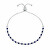 Bracciale elegante in argento con zirconi trasparenti e blu BRC169WB