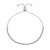 Bracciale elegante in argento con zirconi trasparenti BRC169W