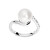 Elegant ezüst gyűrű valódi gyönggyel SR05575A