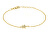 Giocoso bracciale in argento placcato oro con stellina BR10Y