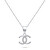 Ikonikus ezüst nyaklánc cirkónium kövekkel NCL153W World Icon (lánc, medál)
