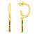 Wunderschöne vergoldete Ohrringe mit farbigen Zirkonen EA893Y