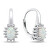 Gyönyörű ezüst fülbevaló szintetikus opálokkal EA933W