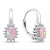 Gyönyörű ezüst fülbevaló szintetikus opálokkal EA933WP