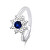 Krásný stříbrný prsten se zirkony RI053WB