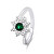 Krásný stříbrný prsten se zirkony RI053WG
