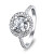 Luxus ezüst gyűrű színtiszta cirkónium kővel RI032W