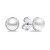 Minimalistické stříbrné náušnice s pravými perlami EA620W