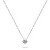 Collana nello stile minimal in argento con zircone NCL73W