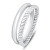 Originální dvojitý stříbrný prsten RI064W