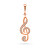 Modern bronz medál Violinkulcs  PT47R