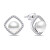 Intramontabili orecchini in argento con perla e zirconi EA785W