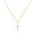 Zeitlose vergoldete Halskette Kreuz NCL50Y