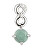 Nádherný strieborný náhrdelník so smaragdom SP08339D (retiazka, prívesok)