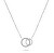 Collana in argento con zirconi NCL100W