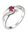 Splendido anello in argento con rubino Precious Stone SR08997D