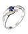 Nádherný strieborný prsteň so zafírom Precious Stone SR08997B