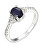 Splendido anello in argento con zaffiro Precious Stone SRC0203S