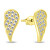 Delicati orecchini placcati oro Ali d'angelo EA743Y