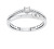 Něžný stříbrný prsten se zirkony GR045W