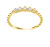 Charmanter vergoldeter Ring mit Zirkonen GR122Y