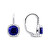 Incantevoli orecchini in argento con zirconi blu EA123W