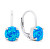 Bájos ezüst fülbevaló szintetikus opálokkal EA429WB