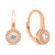 Affascinanti orecchini color bronzo con zirconi LME256R