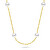 Vergoldete Halskette mit Majorica-Perlen NCL140Y
