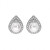 Bellissimi orecchini a lobo in argento con perle ML05671A
