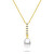 Překrásný pozlacený náhrdelník s pravou perlou NCL130Y