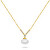 Překrásný pozlacený náhrdelník s pravou perlou NCL81Y