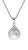 Překrásný stříbrný náhrdelník s pravou perlou MP05320A (řetízek, přívěsek)