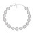 Splendido bracciale in argento con opali sintetici BRC127W