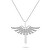 Elegante collana in argento Spada d'angelo con zirconi NCL144W