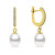 Bezaubernde vergoldete Ohrringe mit Perlen EA650Y