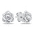 Graziosi orecchini in argento Fiori EA1131W