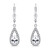 Splendidi orecchini in argento con zirconi trasparenti EA446W