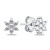 Splendidi orecchini in argento con zirconi trasparenti EA846W