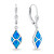 Graziosi orecchini in argento con opali blu EA1129WB