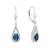 Splendidi orecchini in argento con zirconi blu EA446WB