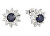 Incantevoli orecchini in argento con zaffiri Precious Stone ME04998F