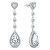 Affascinanti orecchini in argento con cuoricini EA884W