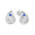 Affascinanti orecchini in argento con zirconi 436 001 00543 0400660