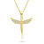 Bezaubernde vergoldete Halskette Engelchen mit Zirkonias NCL132Y