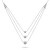 Pôvabný strieborný náhrdelník so zirkónmi NCL147W