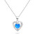 Affascinante collana in argento Cuore con opale NCL154WB