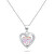 Affascinante collana in argento Cuore con opale NCL154WP